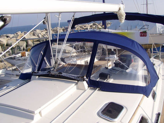 Hanse Owner Sprayhood Refit Example - sprayhoodz.eu